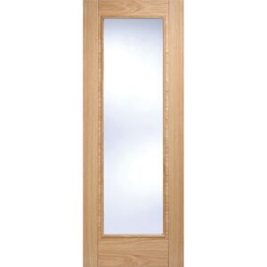 Vancouver Pattern 10 Internal Glazed Prefinished Oak 1 Lite Door - 686 x 1981mm