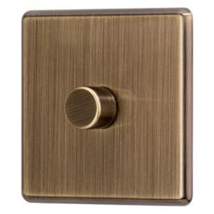 Arlec Fusion 1 Gang 2 Way Antique Brass Dimmer switch