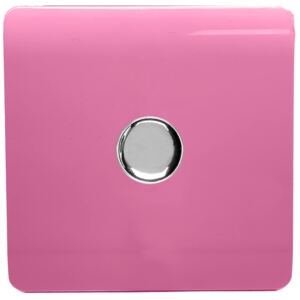 Trendi Switch 1 Gang 120 Watt LED Dimmer Switch in Pink