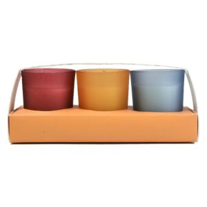 Set Of 3 Mini Candles Moroccan Red Spice