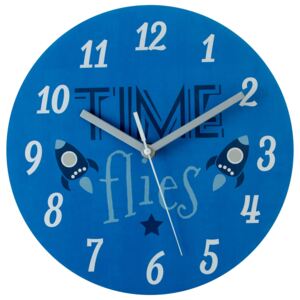 Kids Time Flies Wall Clock