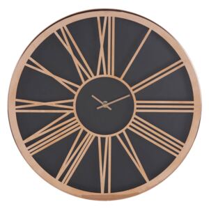 Baillie Wall Clock - Rose Gold & Black