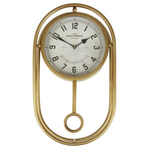 Hayden Pedulum Wall Clock - Gold Finish