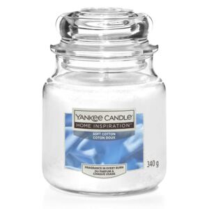 Yankee Candle Home Inspiration Scented Candle - Medium Jar - Soft Cotton
