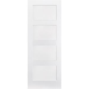Shaker Internal Primed White 4 Panel Door - 686 x 1981mm