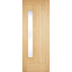 Newbury External Glazed Unfinished Oak 1 Lite Part L Compliant Door - 762 x 1981mm