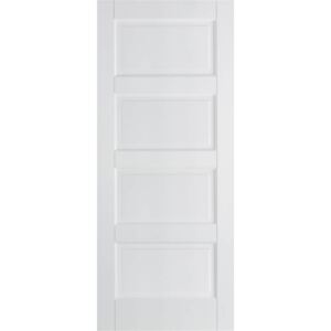 Textured Contemporary Internal Primed White 4 Panel Door - 762 x 1981mm