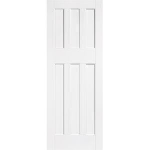 60's Style - White Primed Internal Door - 1981 x 762 x 35mm