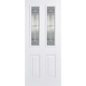 Malton External Glazed White GRP 2 Lite Door - 838 x 1981mm