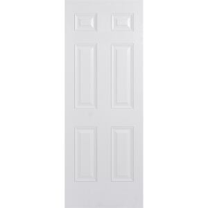 Colonial External White GRP 6 Panel Door - 813 x 2032mm