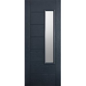 Newbury External Glazed Anthracite Grey GRP 1 Lite Door - 813 x 2032mm