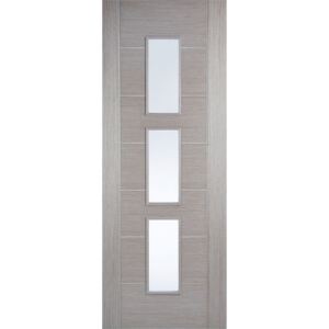 Hampshire Internal Glazed Prefinished Light Grey 3 Lite Door - 838 x 1981mm