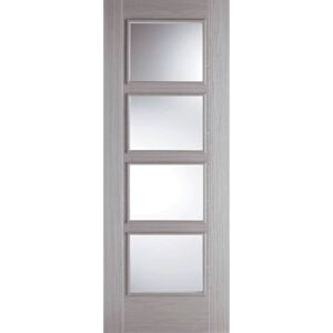 Vancouver Internal Glazed Prefinished Light Grey 4 Lite Door - 686 x 1981mm