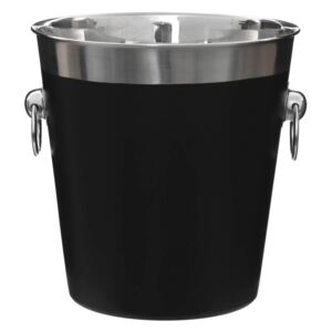 Champagne Bucket - Black Enamel