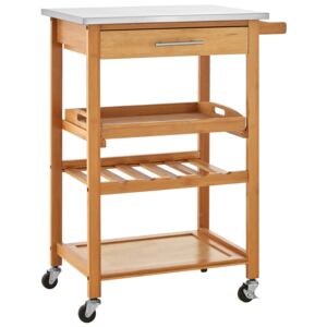 Bamboo Kitchen Trolley with 1 Drawer
