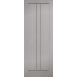 Textured - Vertical Panel - Grey Internal Door - 1981 x 686 x 35mm