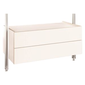 Relax White Double Drawer Box Kit (H)380mm x (W)900mm x (D)500mm