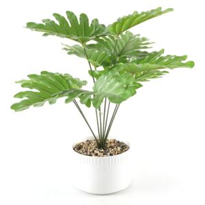 Large Artificial Plant with White Pot