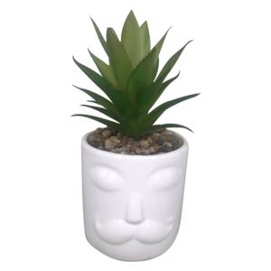 Mr. Face Plant Pot - White