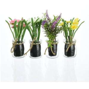 Floral Arrangements in Glass Pots