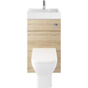 Balterley Rio 500mm Basin With WC Unit - Natural Oak