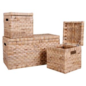 Natural Storage Set - 1 Trunk & 2 Boxes