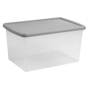 Wham 54L Storage Box with Silver Lid