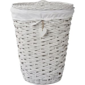 Willow Laundry Basket - White