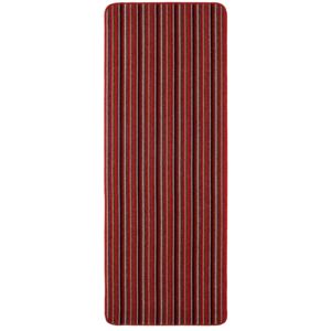 Java washable stripe runner -Red