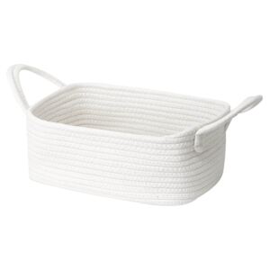 Cotton Rope Storage Basket - White