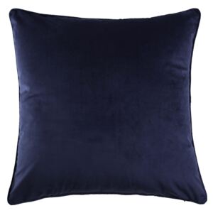 Large Plain Velvet Cushion - Navy