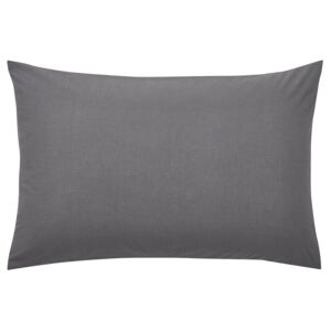 Helena Springfield Plain Dye Standard Pillowcase - Charcoal