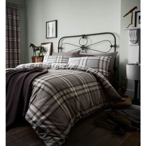Catherine Lansfield Kelso Easy Care Single Duvet Set - Charcoal