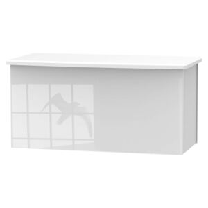 Portofino White Gloss Blanket Box