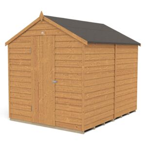 8x6ft Forest Overlap Dip Treated Apex Shed - No Window