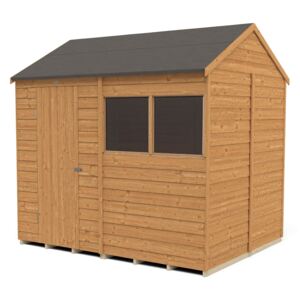 8x6ft Forest Overlap Dip Treated Reverse Apex Shed