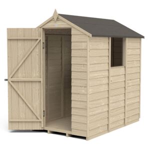 6x4ft Forest Overlap Pressure Treated Apex Shed