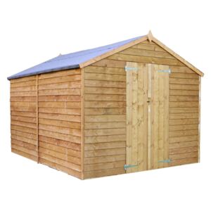 Mercia (Installation Included) 10x8ft Overlap Apex Windowless Shed