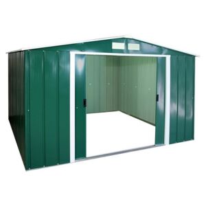 10x10ft SapphireApex Metal Shed Green