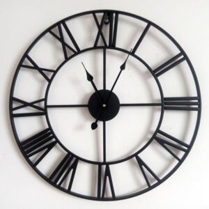 Retro Metal Art Hollow Wall Clock