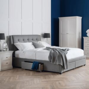Fullerton 4 Drawers Grey Linen Bed