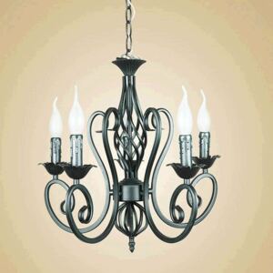 Industrial Black Lustres Wrought Iron Chandelier
