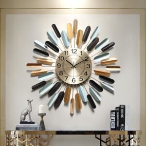 Decorative Sun Shape Wrought Iron Wall Clock