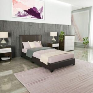 Faux Leather Modern Bed Frame