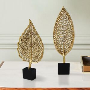 Sculpture Gold Plant Ornament