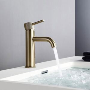 Brushed Gold Bathroom Vessel Faucet