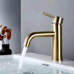 Luxury Solid Brass Gold Vessel Sink Faucet