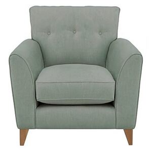 Living Proof Sofas - Brady Fabric Chair with Oak Feet - Green