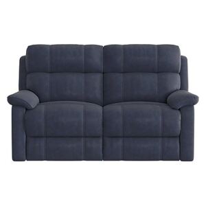 Relax Station Komodo 2 Seater Fabric Recliner Sofa - Blue