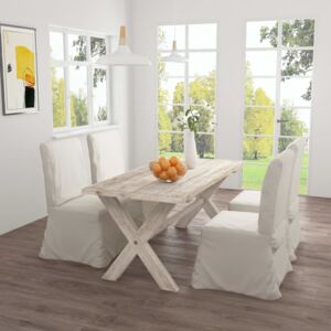 VidaXL Dining Table 160x80x75 cm Solid Teak Wood